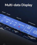 Multi-data display panel of Sleek Compact 8kw Tankless Electric Water Heater Pumping Hot Water On Demand with temperature settings.