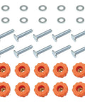 Track Style T Track Knob Kit With Threaded Five Sixteenths By Eighteen Knobs, T Bolts And Washers For Woodworking Jigs, Ten Pack