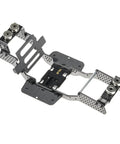Carbon Fiber Chassis Kit For SCX24 Low Center Of Gravity LCG Frame with 7 Degree Skid shown in assembled layout view