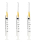 Heavy Duty 30 Pack 3 Milliliter Luer Lock Syringes With Stainless Steel Tips Individually Sealed For Lab Research And Craft Mixing