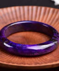 Raw Mineral Emperor Purple Perilla Stone Bracelet With Shudulai Old Material, Handmade Gem Jewelry