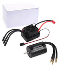All Weather 3650 3900KV Sensorless Brushless Motor And 60A ESC Combo Set Waterproof For One Tenth Scale RC Cars And Trucks