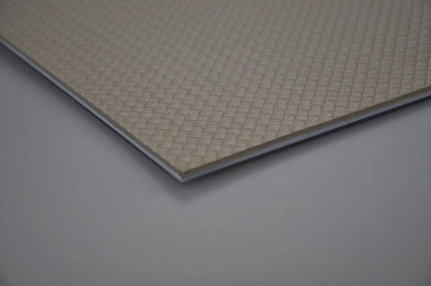 Close-up of non-slip backing on a Liquid Encased Floor Tile For Kids Room In Cosmic Blue 11 8 Inch Square Kid Friendly Anti Slip Backing Non Toxic Safety Tile That Moves With Every Step No Installation Needed.
