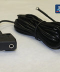 Black cable and connector from Pro Grade Anti Static Soldering Mat Kit With Wrist Strap And Dual Grounding For Electronics