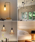 Rad Retro Vintage Dimmable LED Edison Bulbs 60W Equivalent Warm White 2700K 800LM E26 Base in different lighting settings