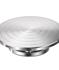 Yncotte 12-inch pottery wheel turntable, aluminium alloy construction, double-sided banding wheel