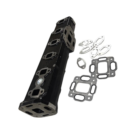 Exhaust Manifold 3920950 4020066 Direct Fit For 6B 6BT 6BTA 5.9L Diesel Engines with gaskets, cast iron build shown