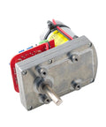 Front view of high-torque alloy-gear servo with magnetic encoder for RC cars and robots.