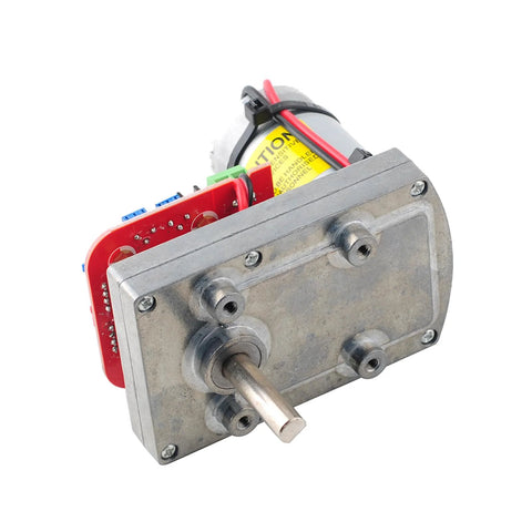 Front view of high-torque alloy-gear servo with magnetic encoder for RC cars and robots.