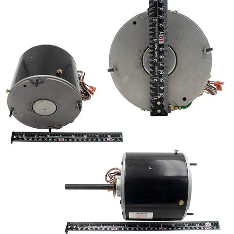 HVAC Condenser Motor 1/3 HP Single Phase 208 230V 1075 RPM Replacement For Air Conditioning Unit with Run Capacitor