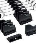Magnetic Wrench Organizer Set For Toolbox And Drawer Storage 42 Piece Wrench Holder With No Slip Magnetic Base Durable Black Finish