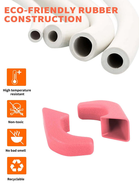Pink 2-Piece Front Bumper Tow Hook Covers in eco-friendly rubber for Jeep Wrangler JK JL 4xe and Gladiator JT 2007-Present.