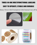 Three-in-one multifunctional labeling options, including ordinary flower and transparent labels for efficient usage.