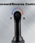 Forward reverse control on Extended 18V Cordless Ratchet Wrench Kit With Three Eighths Inch Drive, 450 RPM, Sixty Foot Pounds Torque