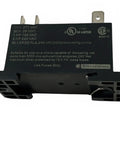 Heavy Duty Power Relay 230V Coil, 30A At 250 Or 277 VAC, DPST NO 2NO With 6 Tab Quick Connect, rear view