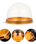 Clear Mini Cupcake Boxes With Dome Lids 100 Pack Plastic Treat Containers For Muffins Pastries And Cookies Bulk Packaging Easy To Carry