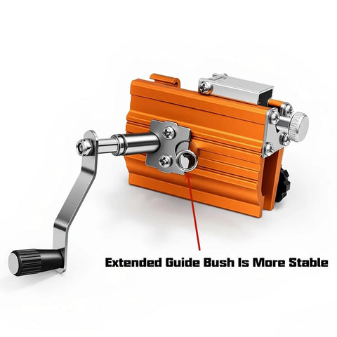 Manual Chainsaw Sharpener Set With Durable Clamp Portable Hand Crank Chain Grinder for easy sharpening with extended guide bush