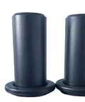 Two Piece Weight Plate Holders For Your Home Gym Storage And Organization, Heavy Duty Metal Plate Rack For Squat Racks, black finish