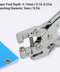 5mm Single Hole Punch For 30 Sheets A4 Paper Handheld Manual Puncher With Chrome Plated Rustproof Body near blue folder