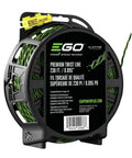 Dual Color Bi-Component Twist Trimmer Line, 0.095 Inch, 230 Feet spool, pro grade replacement string on EGO brand packaging