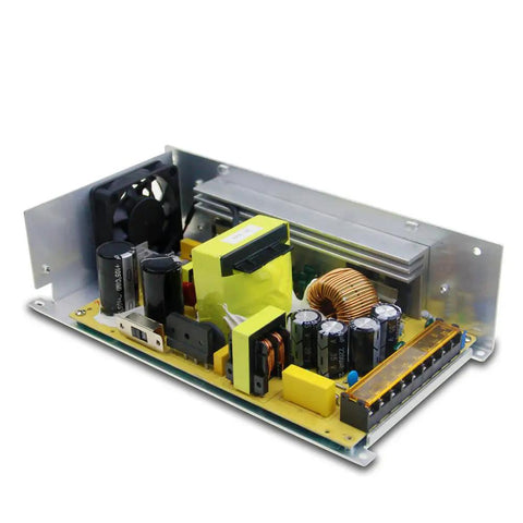 Beefy 24V 25A 600W Power Supply Adapter SMPS Switch Mode DC Converter with components for LED, CCTV