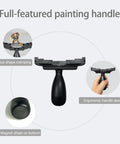 Large Magnetic Base Miniature Painting Handle With Stable Clamp For 50mm To 140mm Bases, Ergonomic Grip Workhorse For Large Minis