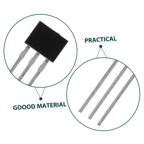 Built Tough 20 Piece Hall Effect Sensor Kit With Bipolar Latching Linear Sensor For Heavy Duty Industrial Automation And Automotive Diagnostics Easy As Pie Dead Nuts Precise Magnetic Switches close-up of black sensor with three pins