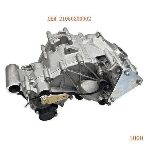 Heavy Duty ATV Transmission Assembly Gearbox Straight Plug And Play Fitment For 1000 Quads, aluminum cast gearbox with mounting points.