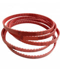Heavy Duty Timing Belt For 3D Printers And Robotics Featuring Heat Resistant Build And Smooth Power Transfer Made For Atp10 Machines, stacked with ribbed design.