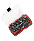 Ratcheting Screwdriver Set With Magnetic Bits And Sockets 38 Piece Includes Torx Slotted Phillips Square Nut Driver Bits And T Handle Tools