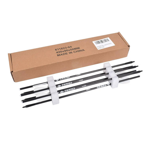16 Inch Mini Crossbow Arrows Carbon Bolts Set Of Six For Pistol Crossbows Micro Diameter Design displayed with packaging