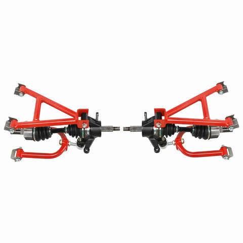 4WD Rear CV Axle Shaft Assembly Kit With Reverse Gearbox For DIY ATV Go Kart Quad Buggy Includes Steering Spindles