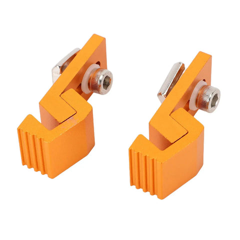 Two Pack Aluminum Tiger Claw Clamps For 3018 Pro CNC Machine, Low Profile Side Clamp T Track Clamping Fixture with serrated grip