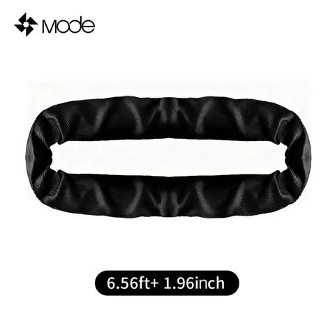 Mode black heavy-duty polyester lifting sling, 6.56 ft x 1.96 in, 4409 lb capacity, 1-pack