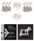Hollow Wall Anchor Kit 400pc Assortment For Drywall Do It All Expansion Anchors With Split Rib Design Anti Rotation Rust Resistant And Heavy Duty Durable Fasteners For Easy Secure Mounts, white plastic anchors and screws