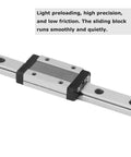 320mm MGN12 Linear Rail With MGN12H Steel Carriage Block For Plug And Play Upgrade Ender 3 Ender 3 Pro Ender 3 V2 3D Printers And CNC Machines High Rigidity Bearing Steel Smooth Low Noise Operation Precise Alignment And Durable Precision Guide close-up