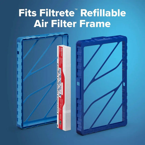 Filtrete 16x25x4 Refillable Air Filter replacement, MPR 1000, MERV 11, Allergen Defense with reusable filter frame