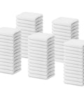 100 Percent Cotton Terry Cleaning Rags 14 By 17 Inches White Pack Of 60 Soft Large Multipurpose Towels stacked