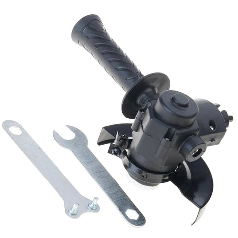 Badass Drill To Angle Grinder Adapter That Swaps Your Standard Hand Drill Into A Heavy Duty Rotary Polisher And Quick Cut Tool For Top Shelf Grind Every Weekend, showing the adapter with a tool wrench.
