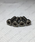 Badass Titanium GR2 Torx Socket Short Cap Head Screws M3 M4 ISO14580 showing four heavy-duty fasteners, each 6mm in size.
