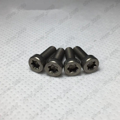 Badass Titanium GR2 Torx Socket Short Cap Head Screws M3 M4 ISO14580, 6mm length, heavy duty fasteners in a pack of 50.