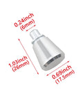 Two Pack Aluminum Spring Loaded Plunger Pins With Knob Heavy Duty Mechanical Catch For Quick Release In Cabinets Doors Toolboxes And DIY Projects, aluminum, 1.03inch height.
