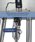 Plug And Play Commercial Filling System With Built In Heater And Stirrer For Creams Lotions Honey Pumping High Octane Workflow Straight Up Reliable 100 Gallon Tank, featuring a 60W motor and filling nozzle.