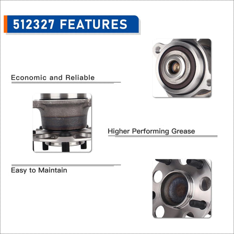 rear wheel hub bearing assembly Acura TSX Honda Accord features