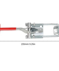 Heavy Duty Toggle Latch Clamp With Lever Handle Pull Lock for cabinets and trucks, 235mm, secure flip lock, high strength steel.