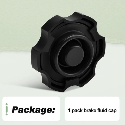 Dot3 Brake Master Cylinder Reservoir Cap For Chevy Suburban Tahoe Silverado Volt Yukon XL Sierra 1500 Acadia Enclave Lucerne Replacement Cap With Tight Seal And Easy Install Fits Your Chevy Ride Perfect Premium Brake Fluid Cap, black brake fluid cap on white background
