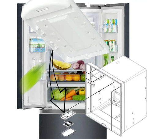 Fridge LED Light Replacement For Whirlpool Kenmore Maytag Amana Refrigerators Fits W11043011 And W10866538 diagram with installation