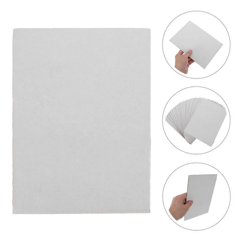 20pcs White Corrugated Cardboard Sheets 8x6 Inches 1.5mm Thick Shockproof Packing Inserts For Mailing Cuttable Box Dividers