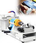 750W Multi Function Jewelry Buffer Polisher Bench Lathe Grinder for Jewelry Making with hands using the tool