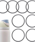 8 Pack Rubber Water Bottle Seal Replacement For FreeSip 19oz 24oz 25oz 32oz 40oz Lids Gaskets O Ring Set Silicone BPA Free Leak Proof Direct Replacement For Leaky Or Worn Seals. silicone gasket rings with FreeSip bottle lid